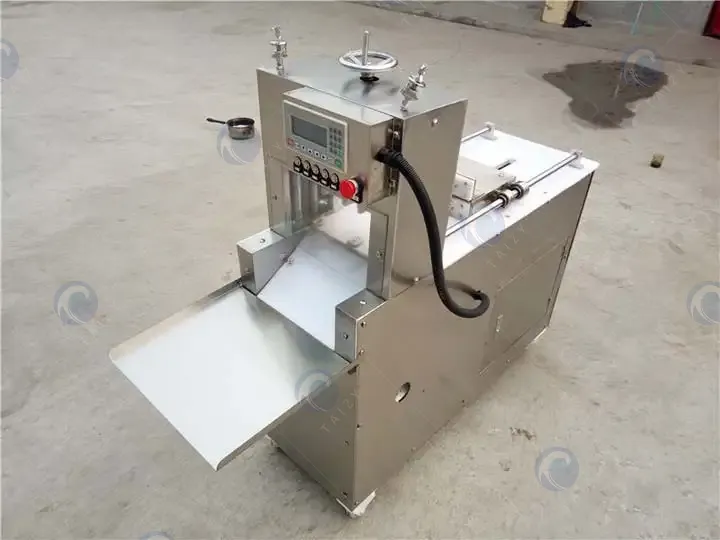 Small scale frozen meat slicer machine
