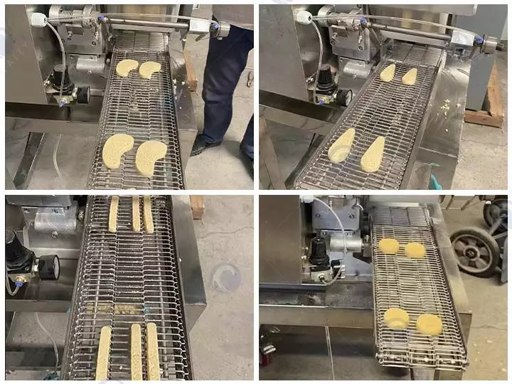 The machine can make meat patties of different shapes